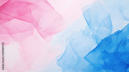 Wallpaper Mural Soft Abstract Watercolor Texture in Pink and Blue Torontodigital.ca