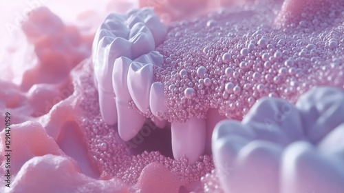 Advanced nanocomposite dental filling concept with microscopic antibacterial coating technology photo