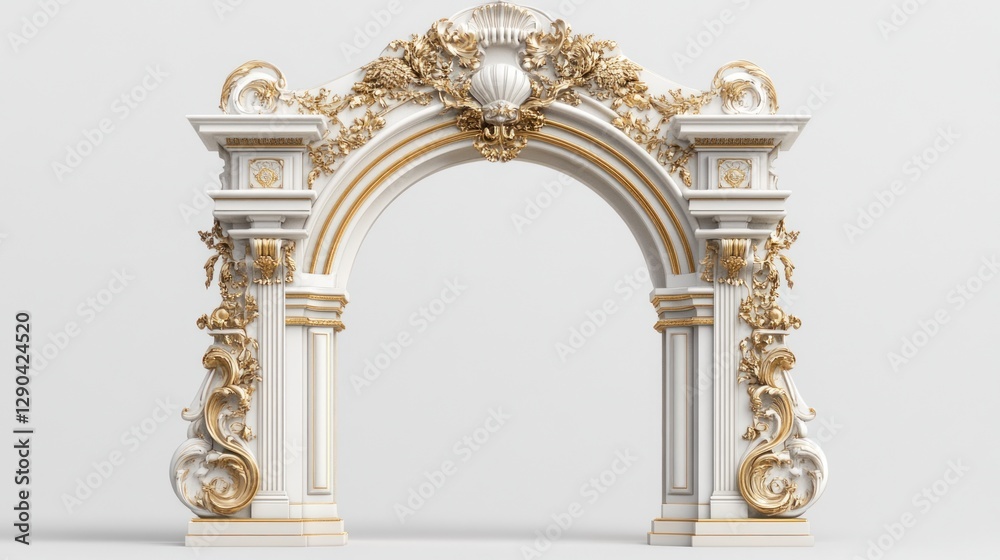 Naklejka premium Ornate Archway; Elegant Entranceway
