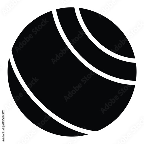 bandy ball vector silhouette black