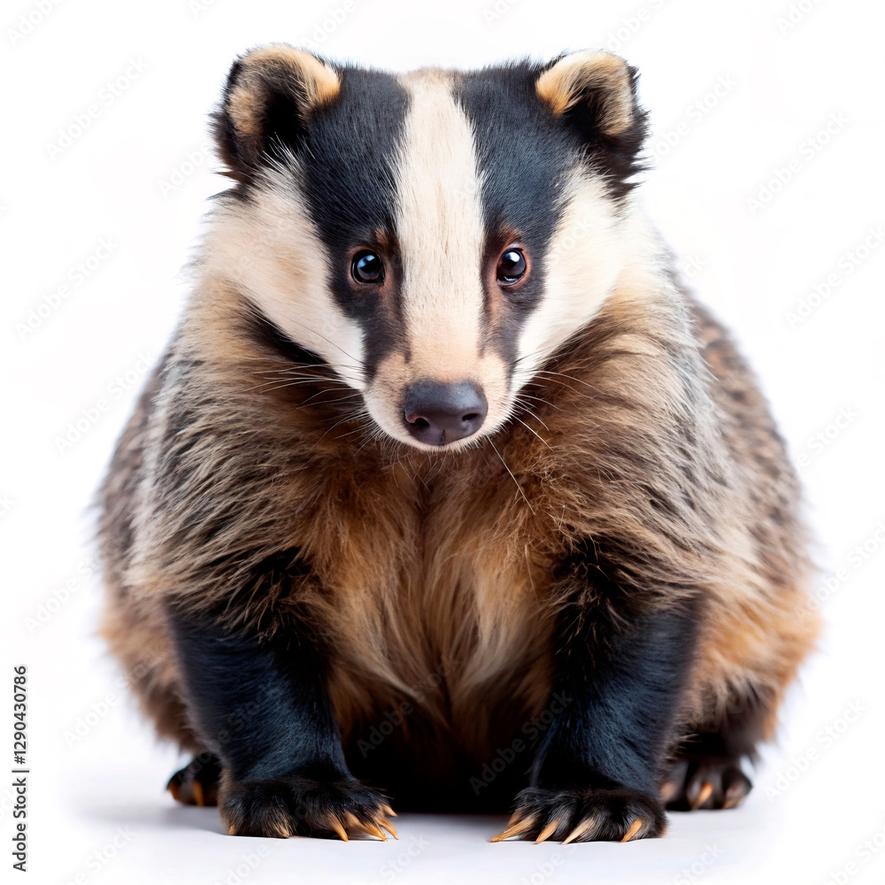 Fototapeta premium ferret on white background