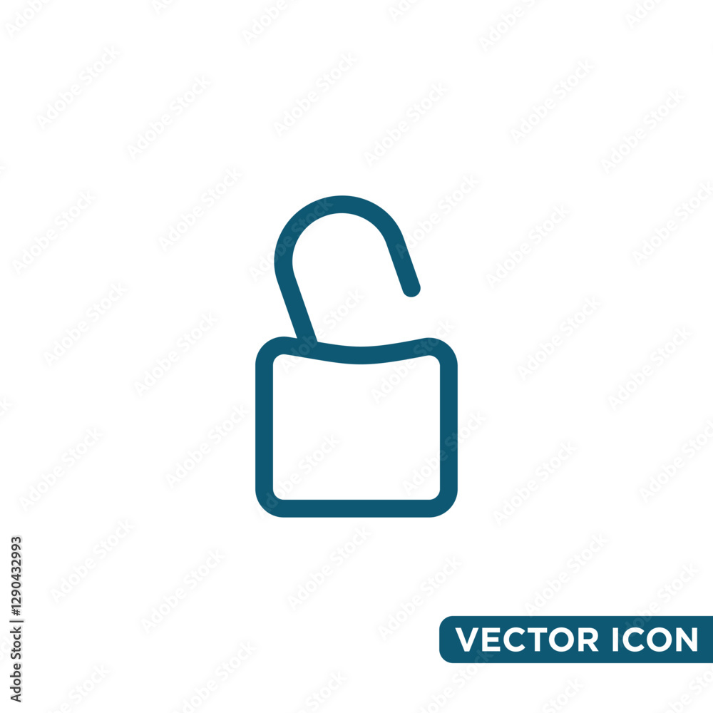 Simple Padlock Icon Design Template Simple Padlock Icon Design Template
