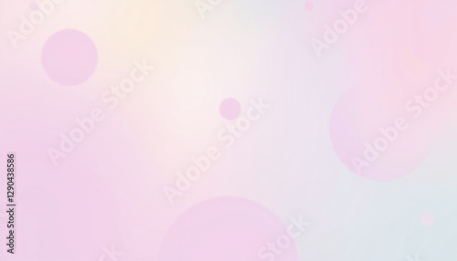 Soft pastel gradient background with abstract shapes