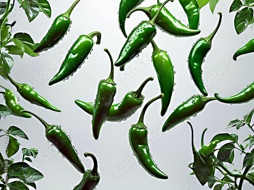 green chili peppers