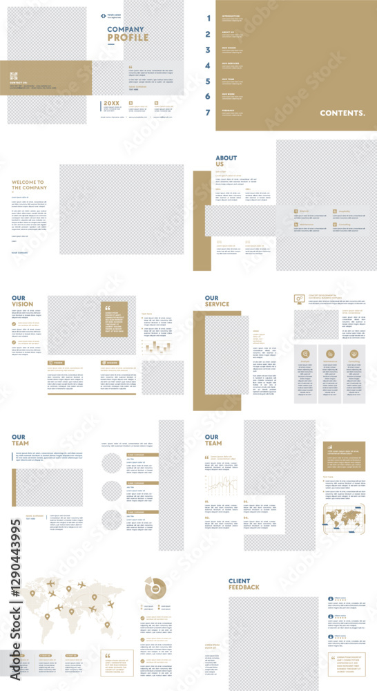 Fototapeta premium Company Profile Template