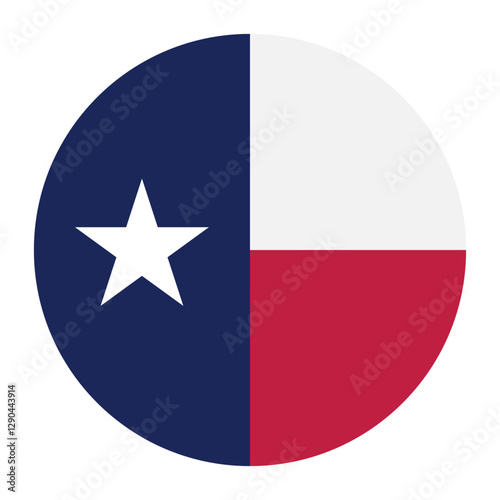 Texas circle flag logo icon digital vector illustration Free Download Texas circle flag logo icon digital vector illustration - GFXLoad