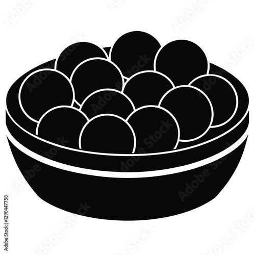 pit vector silhouette black- Soccer ball