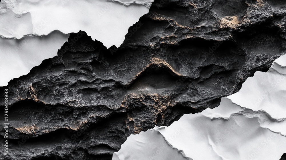 Abstract design with contrasting black and white textures. Abstract design with contrasting black and white textures.