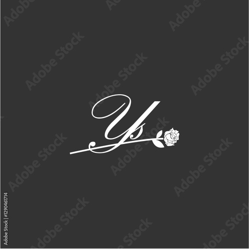 Initial YS art illustration flower design creative