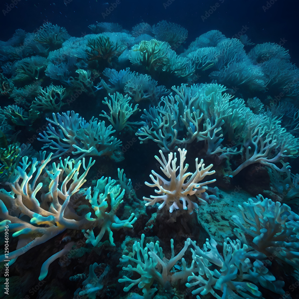 Obraz premium Iridescent Coral Labyrinth