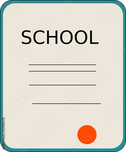 school illustration educational set illustration