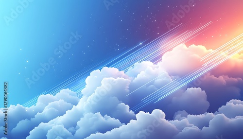 Colorful cloudscapes at dawn