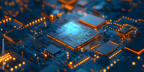 circuits , Abstract background with a blue, glowing circuits , DLD , computer ,Abstract digital background with blue glowing lines and square shapes
