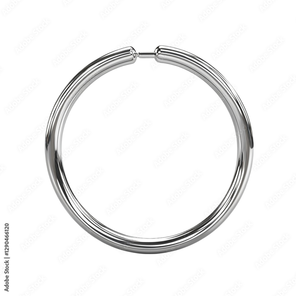 Fototapeta premium Polished Chrome Circular Towel Ring Bathroom Accessory
