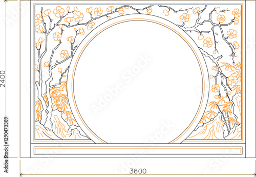 vector sketch silhouette illustration design detail decoration backdrop pattern background ornament decoration carving vintage classic ethnic traditional with size scale