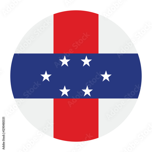 Netherlands Antilles circle flag logo icon digital vector illustration Free Download Netherlands Antilles circle flag logo icon digital vector illustration - GFXLoad