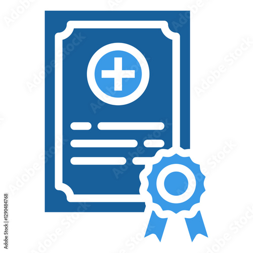 Medical Certificate  Icon Element For Design