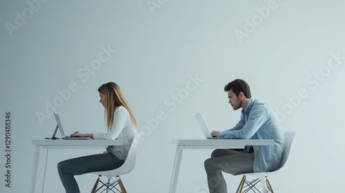 Relationship tension in a study. Featuring frustration and emotional detachment