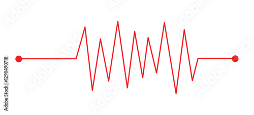 Heart rate icons vector. Pulse, heart rhythm, heartbeat line icon on white background. Vector illustration Heart rate icons vector. Pulse, heart rhythm, heartbeat icon on white background in eps 10.