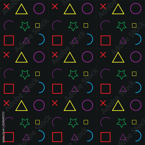 seamless pattern with colorful squares