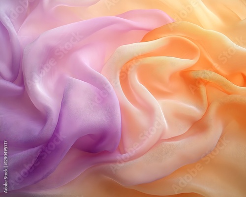 Soft flowing fabric showing gentle gradient coloring and beautiful texture