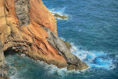 Wallpaper Mural Mountain landscape in the ocean, Cape San Lorenzo on Madeira island Torontodigital.ca