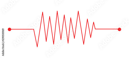 Life line icon vector. Heartbeat line icon. Medetsina sign. Cardiogram line icon, png,sign. Heart pulse silhouette, icon, symbol. Vector illustration in eps10.