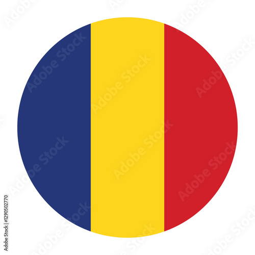 Free Download Chad flag circle icon vector illustration design - GFXLoad
