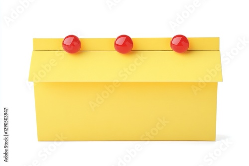Yellow Note House with Red ...