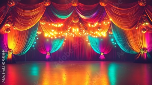 Vibrant Stage Drapery with ...