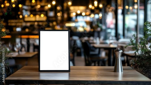 Blank Menu Board Mockup in ...