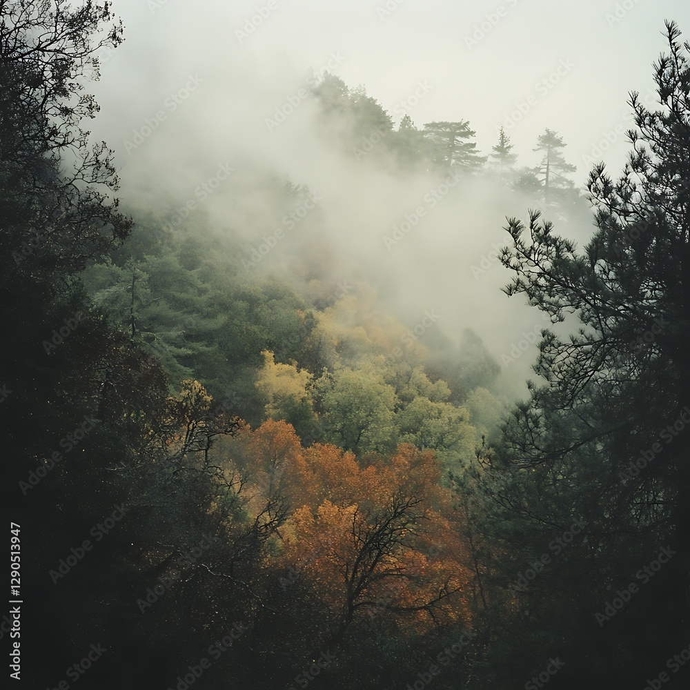 Autumn's vibrant foliage sparkles beneath the warmth of sunlight Image Autumn's vibrant foliage sparkles beneath the warmth of sunlight Image