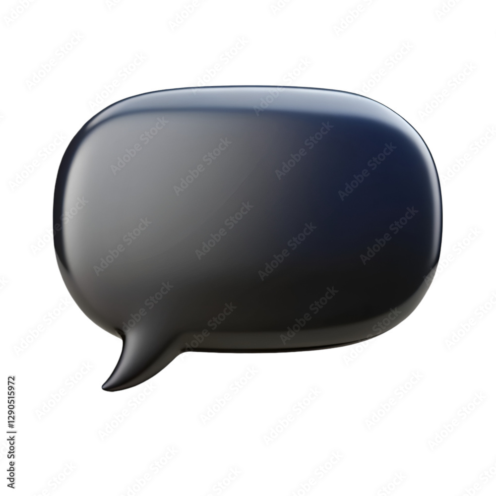 Blank black speech bubble isolated on transparent background Blank black speech bubble isolated on transparent background