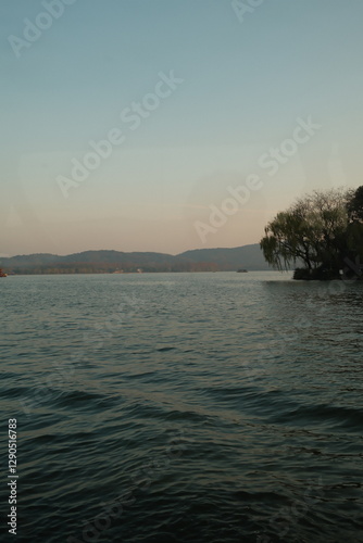 Photography Sunset at Hangzhou, a town near Shanghai