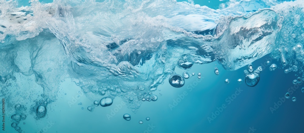 Blue water background with visible bubbles and white foam creating a fresh and clean appearance ideal for laundry or cleaning themes. Blue water background with visible bubbles and white foam creating a fresh and clean appearance ideal for laundry or cleaning themes.
