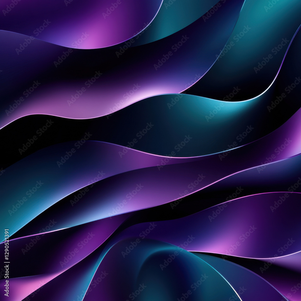 Fototapeta premium Purple and emerald gradient with deep jewel tones, high-resolution, luxurious and elegant, perfect for premium branding and fashion visuals. 