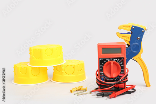 Set of electrician's tools ...