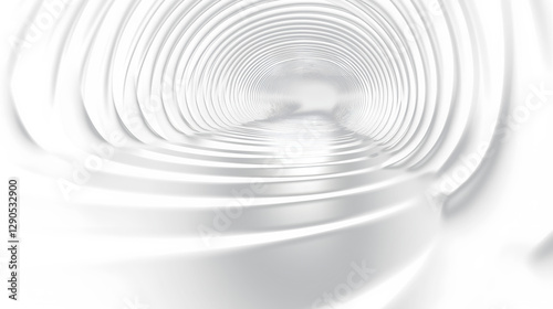 a black and white photo of a spiral tunnel