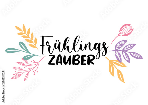 Wallpaper Mural  Frühling Blumen Blätter Torontodigital.ca