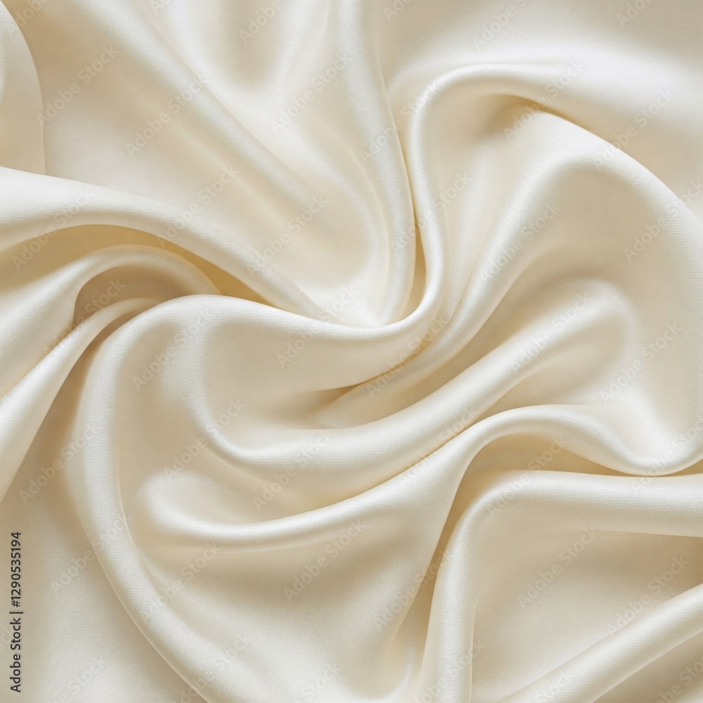 Luxurious smooth cream-colored satin fabric with soft folds and elegant draping. Perfect for backgrounds, textures, fashion, and interior design inspirations. Luxurious smooth cream-colored satin fabric with soft folds and elegant draping. Perfect for backgrounds, textures, fashion, and interior design inspirations.