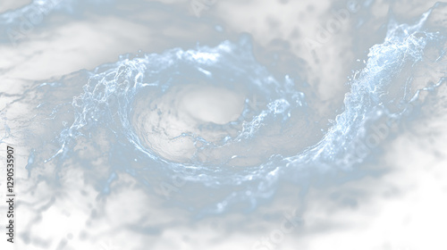 a black and white swirl