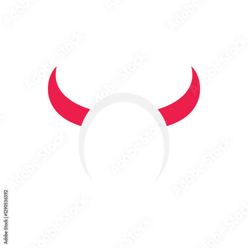 devil horn headband element