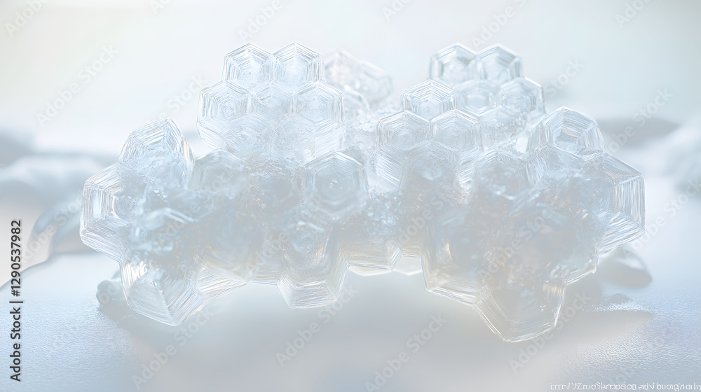 a bunch of ice crystals a bunch of ice crystals