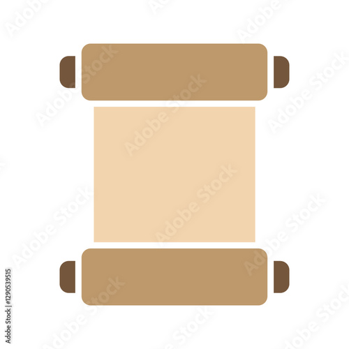 Ancient Chinese Paper Scroll Vector Illustration. Chinese scroll paper