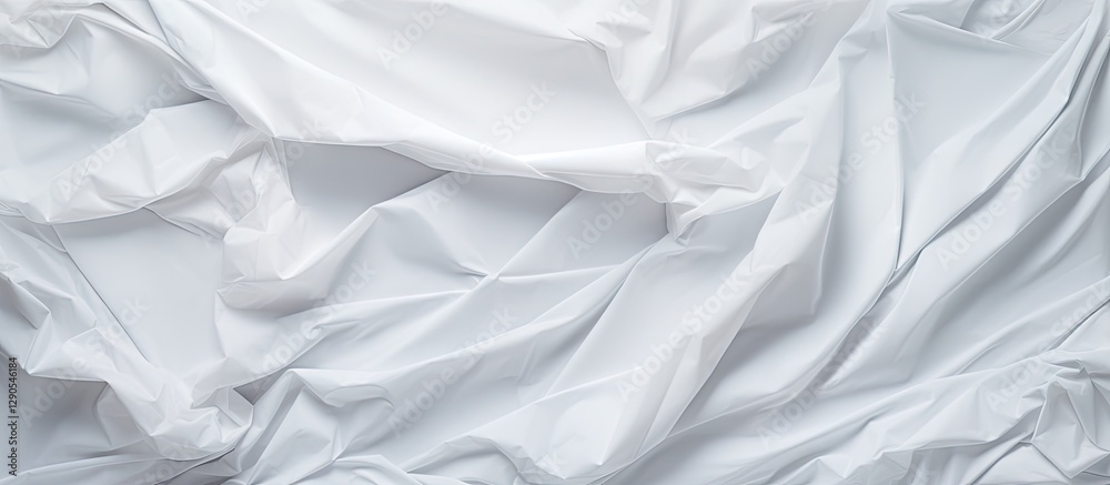 Crumpled white paper texture featuring soft folds and shadows in various shades of white, creating a layered and dynamic visual effect. Crumpled white paper texture featuring soft folds and shadows in various shades of white, creating a layered and dynamic visual effect.