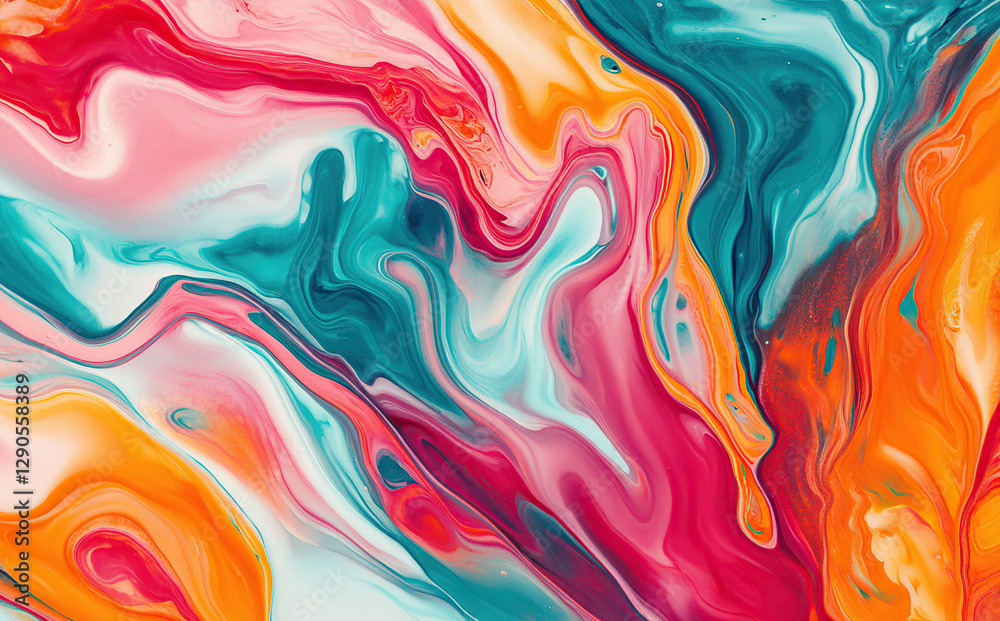 Vivid Colorful Fluid Abstract Background Vivid Colorful Fluid Abstract Background
