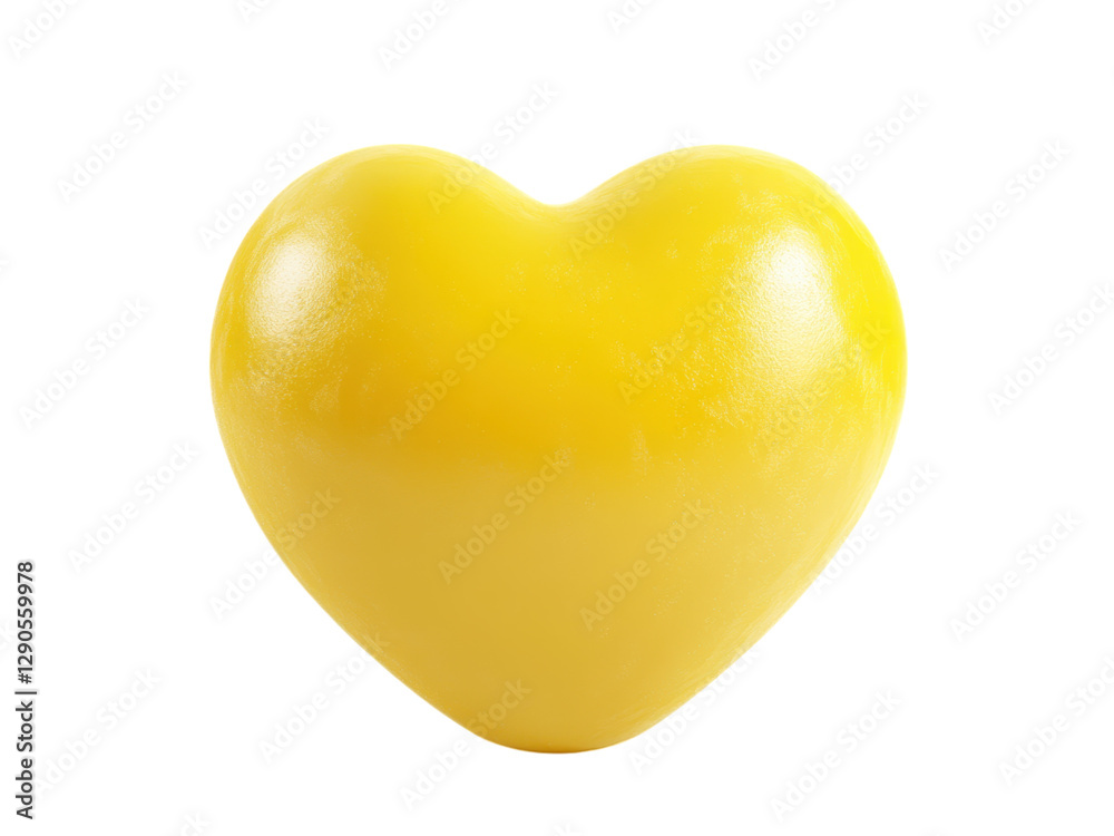 Isolated Shiny Golden Heart Shape Symbolizing Affection on Transparent Isolated Shiny Golden Heart Shape Symbolizing Affection on Transparent