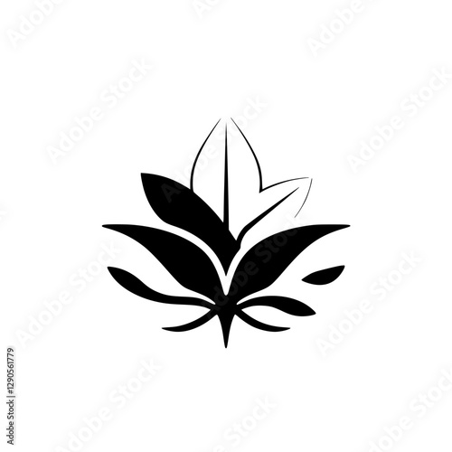 **Black-and-White Minimalist Leaf: A stylized representation of a leaf, using black and white. The design is a simple, elegant composition.
**Keywords:** Leaf, black, white, minimal, logo, leaf, plant