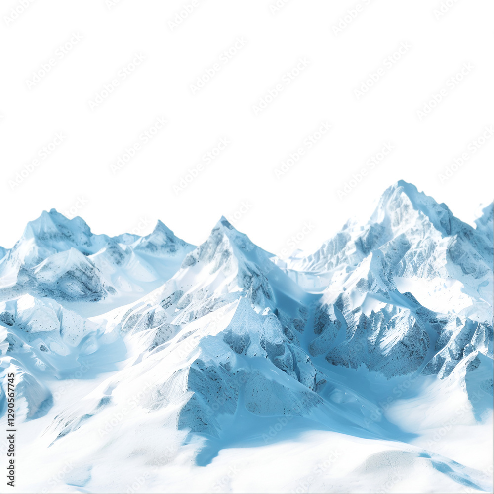 Majestic Snowcapped Mountain Range Winter Wonderland, Majestic Snowcapped Mountain Range Winter Wonderland,