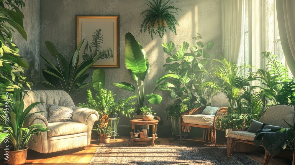 Colorful Collection of Tropical Houseplants Displayed on a Dark Background Showcasing Lush Green and Pink Foliage in a Modern Botanical Setup Colorful Collection of Tropical Houseplants Displayed on a Dark Background Showcasing Lush Green and Pink Foliage in a Modern Botanical Setup